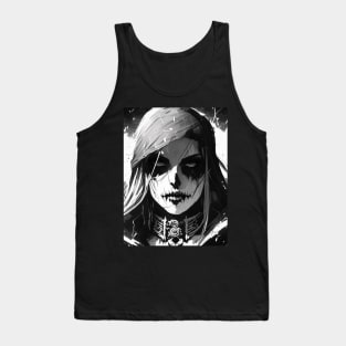 Gothic Beauty: A Witchcraft Art Print for Darkly Glamorous Souls Tank Top